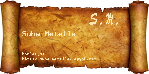 Suha Metella névjegykártya
